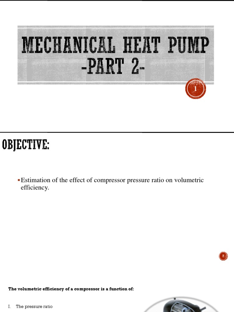 Mechanical Heat Pump - Part 2 | PDF | Engineering Thermodynamics ...