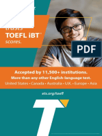 The World Accepts Toefl Scores Poster