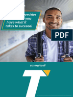 TOEFL Show Universities You Have What It Takes Poster
