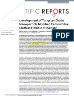 Development of Tungsten Oxide Nanoparticle Modified Carbon Fibre Cloth As Flexible PH Sensor