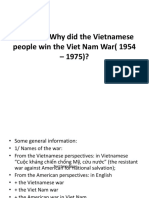 How and Why .... The VN War