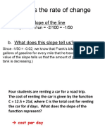 Slope and rate of change in word problems