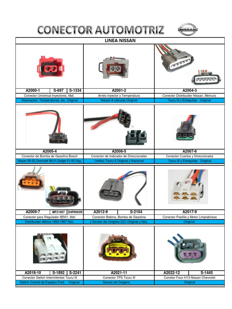 2 conectores nissan pdf ingenier a mec nica veh culos