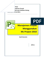 Manajemen Proyek Menggunakan MS Project 2010