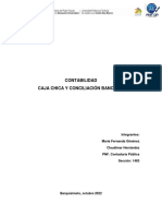 Contabilidad Caja Chica y Conciliacion Bancaria