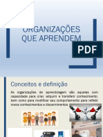 Organizações que aprendem: conceitos e características