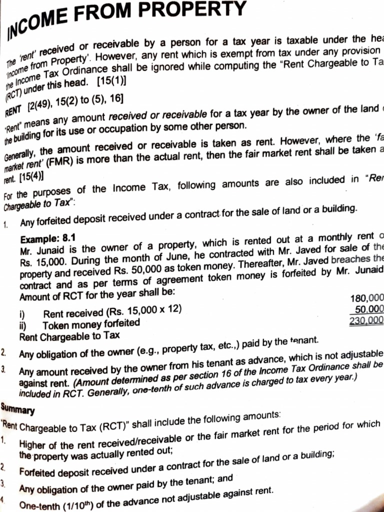 From Property 1 PDF Tax Deduction Renting