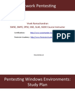 Pentesting Windows Environments Study Plan
