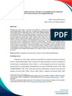 Uma Reflexão Sobre Leitura, Escrita e Interdisciplinaridade - Por Uma Perspectiva Enunciativa Da Subjetividade - Luciene Freire e Mário Martins