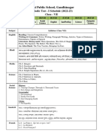 Delhi Public School, Gandhinagar: Periodic Test - I Schedule (2022-23) Class - VII