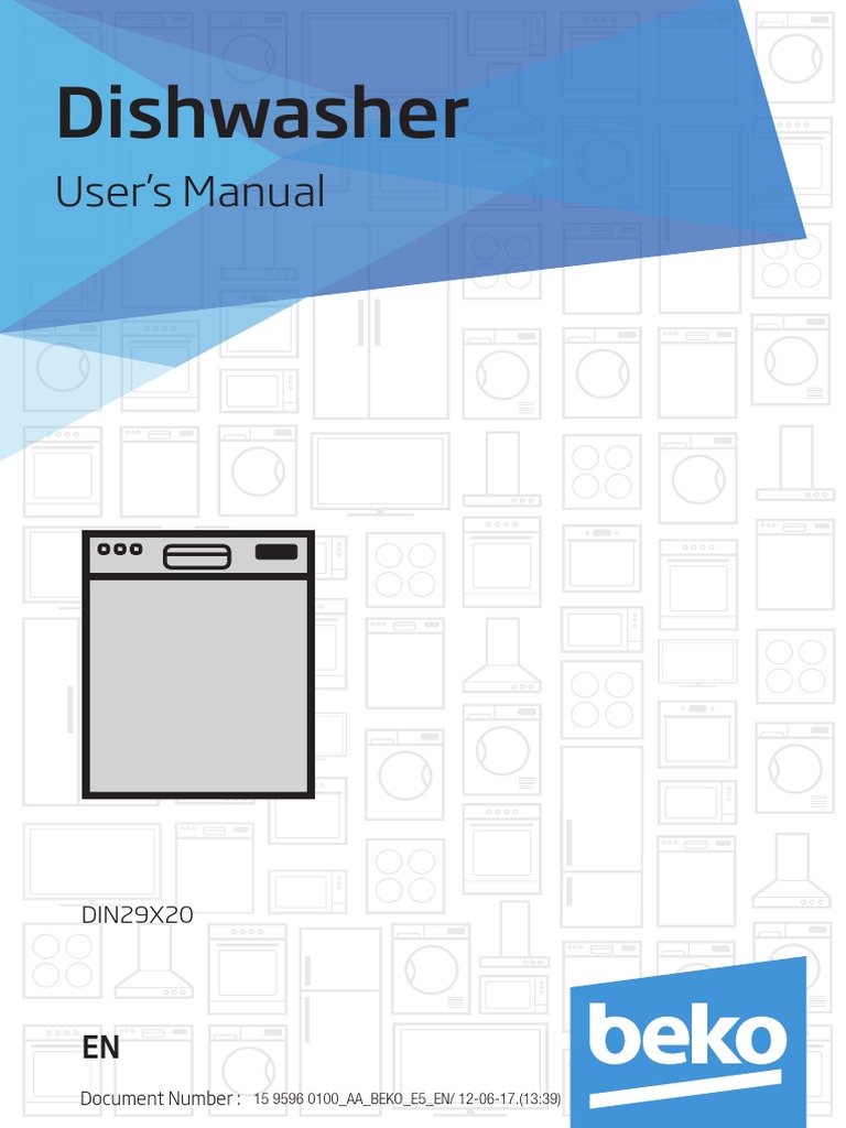 DIN29X20 Beko Dishwasher User Manual PDF Dishwasher Ac Power