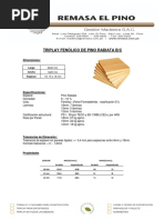 Especificaciones de Láminas de Triplex | PDF | Madera | Naturaleza