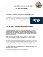 Diseñar y Elaborar Tu Propia Línea de Chocolates Artesanales