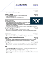 General Resume Example 6.2016