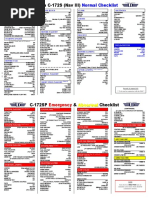 Cessna 172S (C172) - Normal and Emergency Checklists