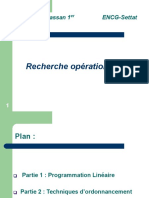 Recherche Opérationnelle: Université Hassan 1 ENCG-Settat