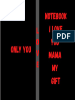 Notebook I Love You Mama
