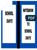 Notebook Back To School