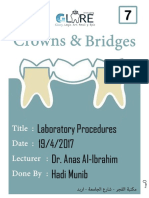 Lab Procedures for Prosthodontic Casts and Dies