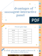Disadvantages of Intelligent Interactive Panels