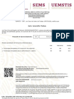 Certificado de Terminación de Estudios Bachillerato