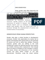 Understanding Gender Role 1
