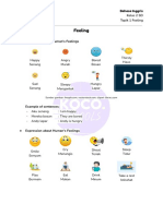 Revision Note - Bahasa Inggris Kelas 1 - Topik Feeling