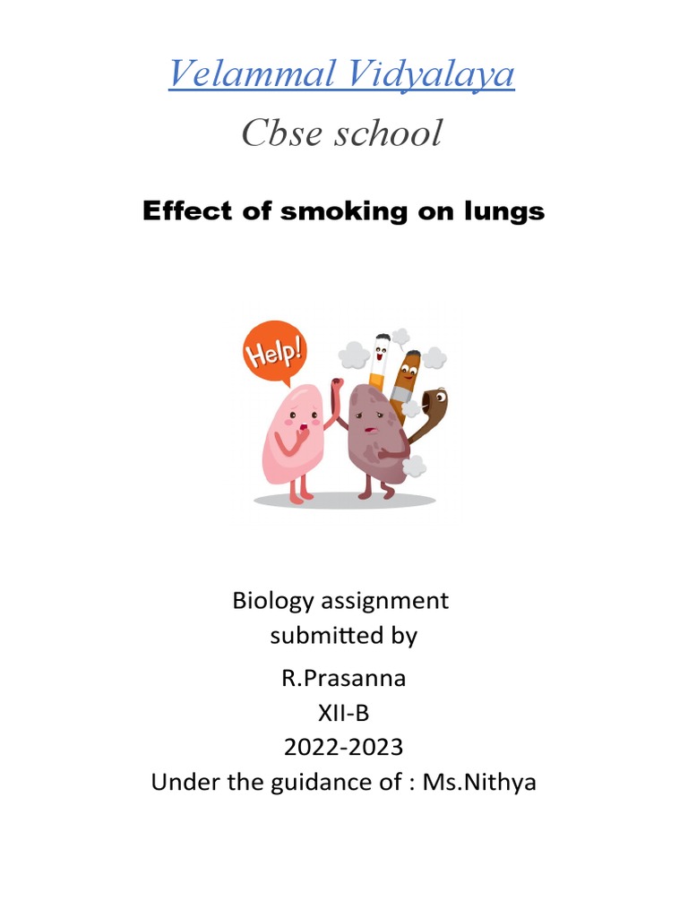 Effect of Smoking On Lungs | PDF | Lung Cancer | Smoking Cessation