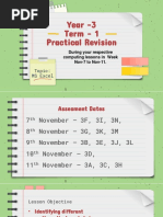 Year-3-Excel Practical Revision