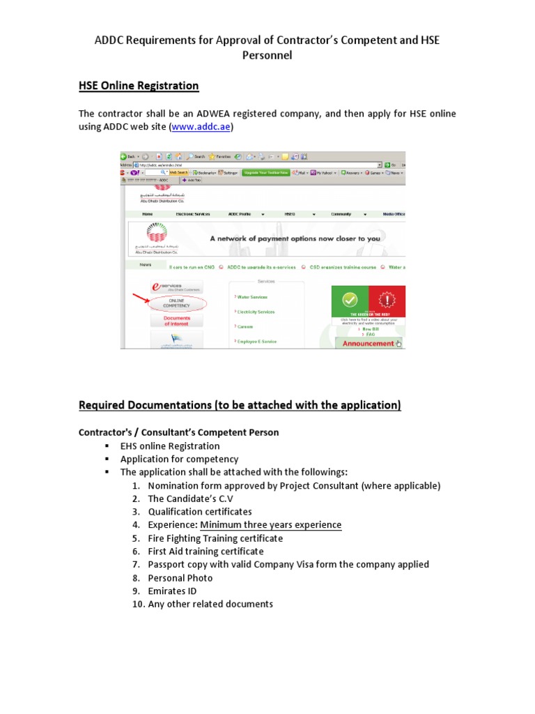 ADDC Contractor Approval Requirements | PDF | Travel Visa | Passport