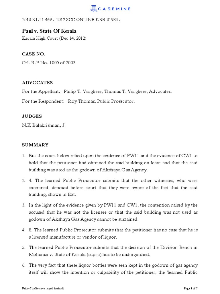 Casemine Judgment 383532 PDF Prosecutor Crimes