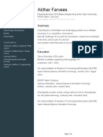 Contact Details and Skills of Software Engineer Akthar Farvees