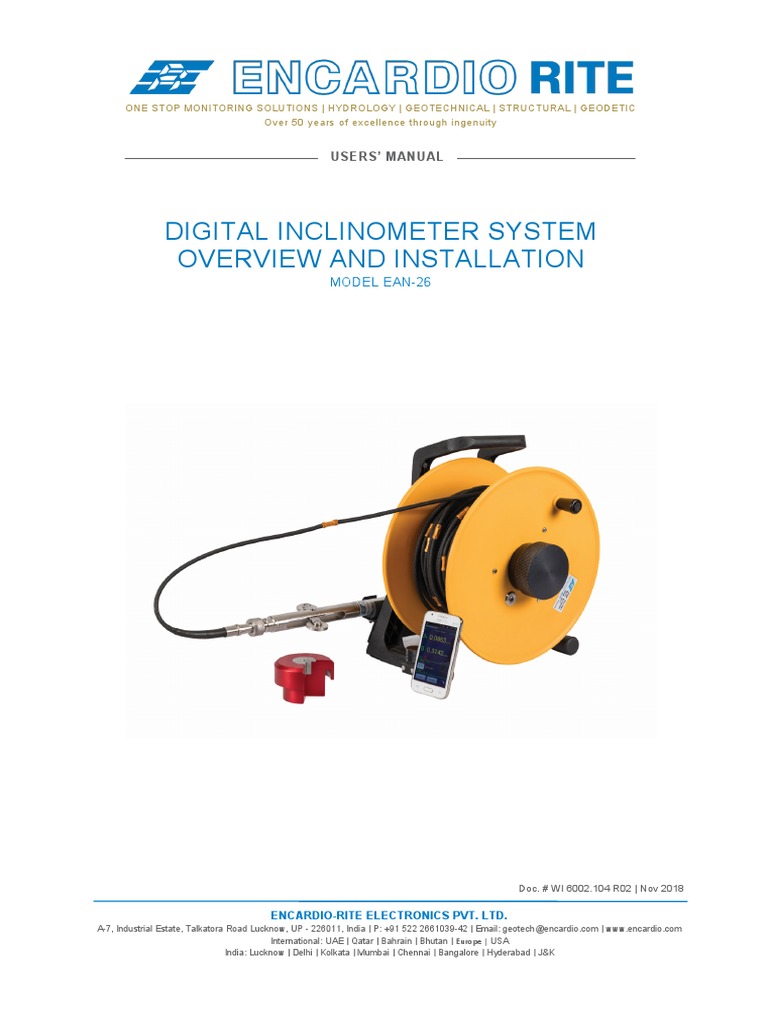 Encardio Combined Manuals | PDF | Casing (Borehole) | Rivet