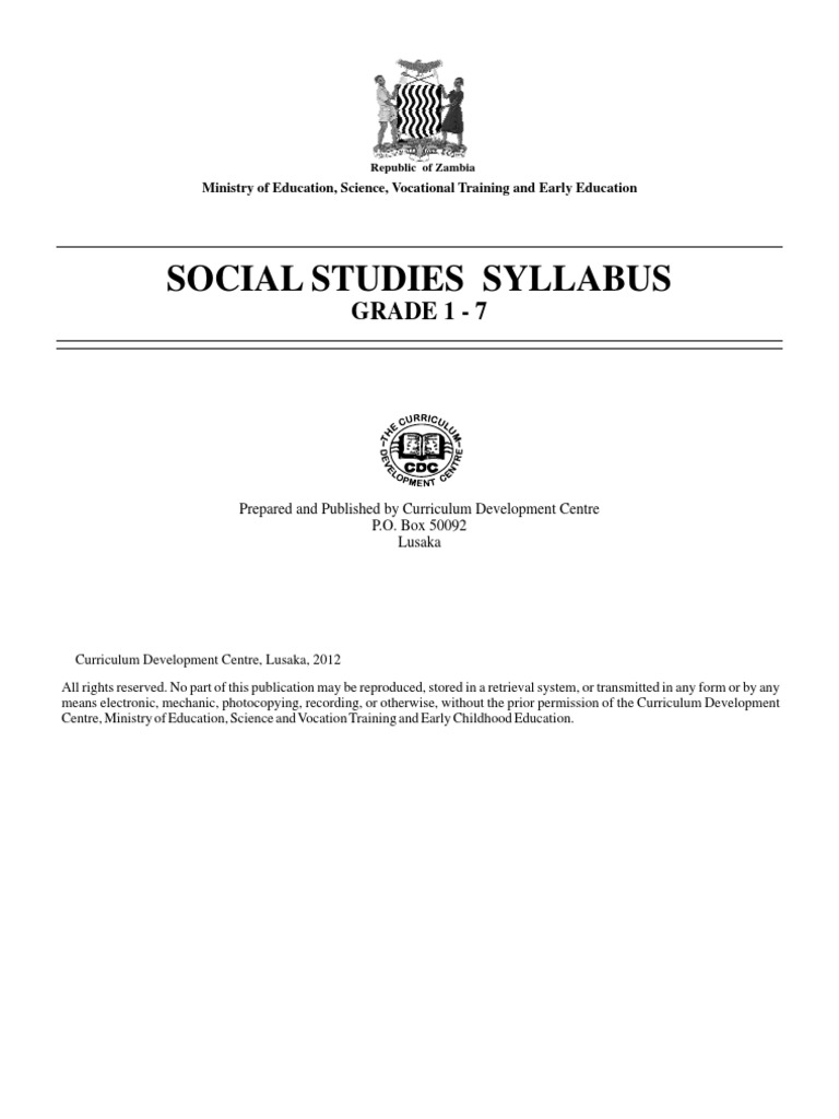 Social Studies Syllabus Tex... PDF Prayer Learning