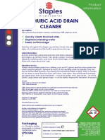 Sulphuric Acid Drain Cleaner