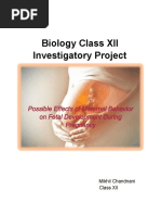 Biology Class XII Investigatory Project