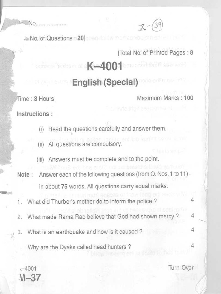 English language intelligence overview