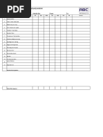 Welding Machine Checklist