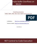 Ret Control To Code Execution