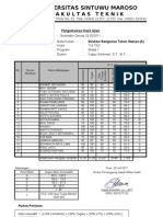 Report Ujian Akhir Semester Fakultas Teknik Unsimar - Juli 2011 - Yoppy Soleman