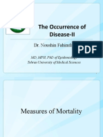 Measures of Mortality Rates and Their Interpretation