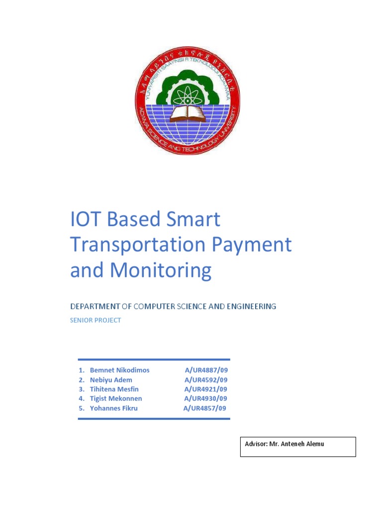 IoT Smart Transportation Payment System | PDF | Internet Of Things ...