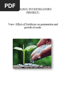 Biology Investigatory Project