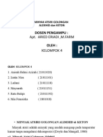 2021B, KELOMPOK 4 - FARMAKOGNOSI - MINYAK ATSIRI GOLONGAN Aldehid Dan Keton