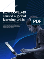 How Covid 19 Caused A Global Learning Crisis