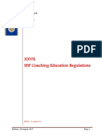 0 - XXVII IHF Coaching Education Regulations - GB