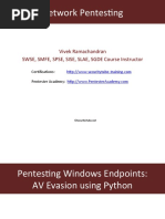 020 Pentesting Windows Endpoints Av Bypass Python