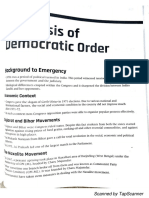 The Crisis of Democratic Order