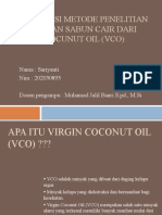 OPTIMASI SABUN CAIR DARI VCO