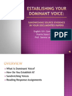 Establishing Your Dominant Voice (ENG 101 F2011)